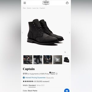 NWT Siplip Men's Lace-Up Captain Boots